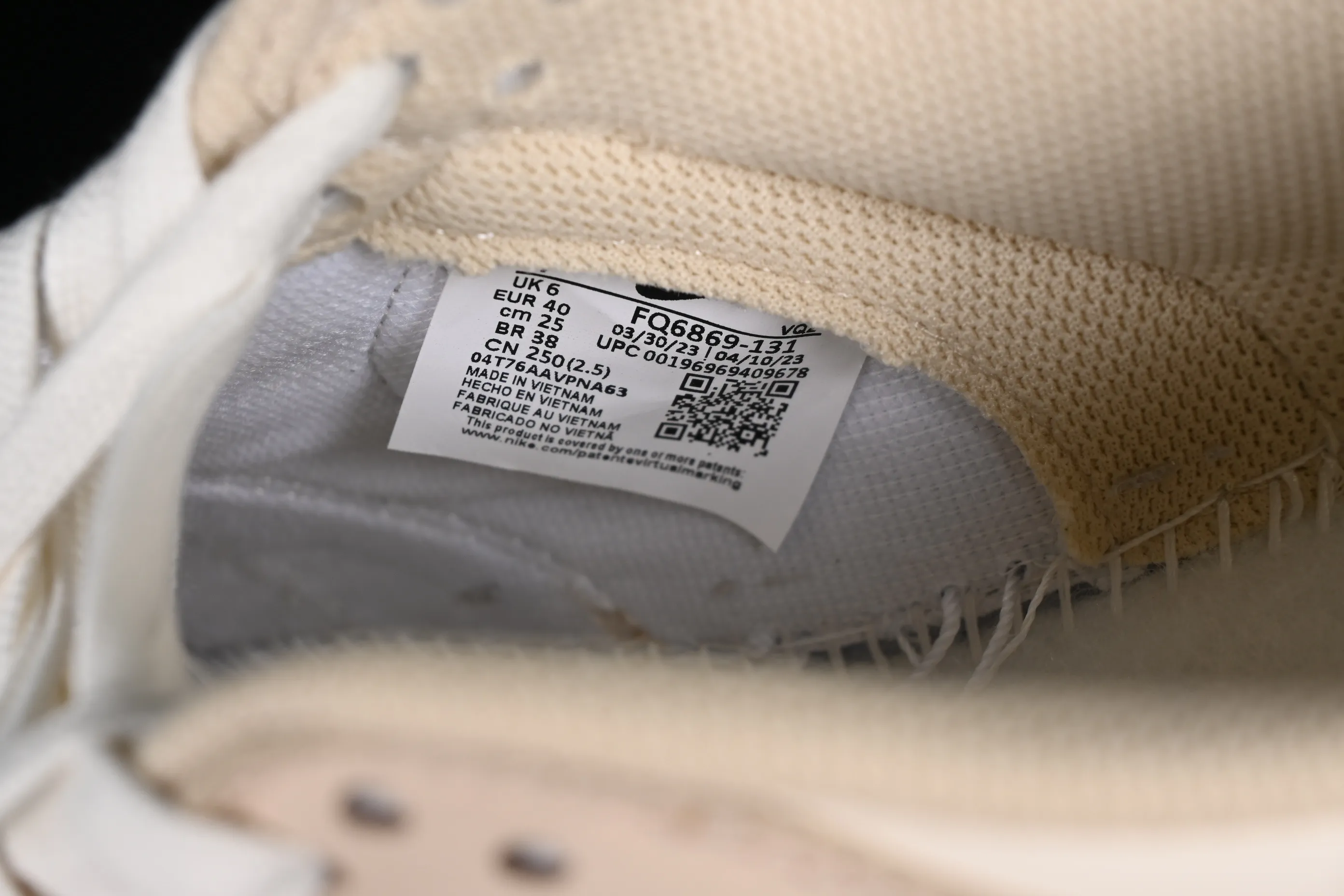 All categories Nk SB Dunk series Nk SB Dunk Low low-top sneakers K version Nk Dunk Low "Pale Ivory" dark and light ivory color matching SB low-top sports and leisure sneakers FQ6869-131